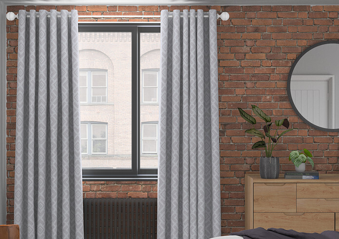 Parapet, Chrome - Made to Measure Curtains - Image 3
